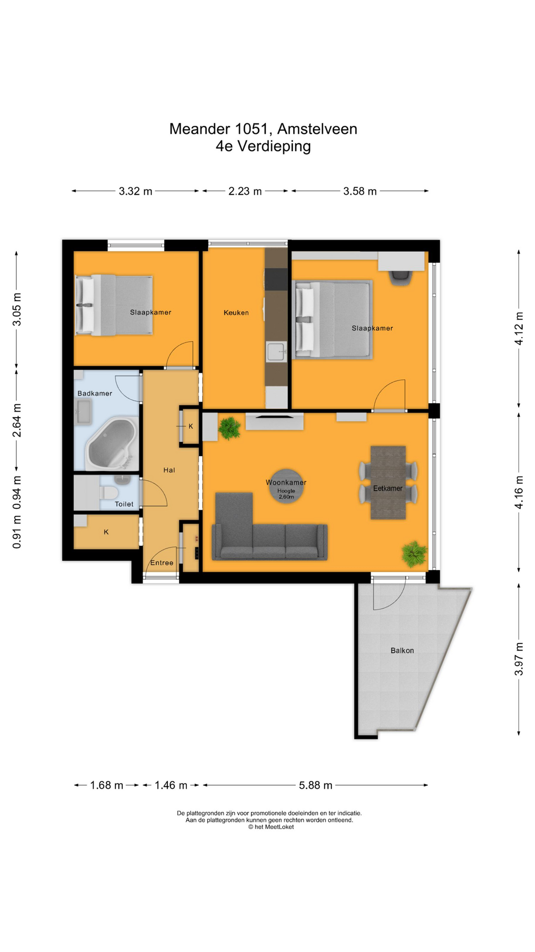 Meander 1051 , 1181 WP Amstelveen map